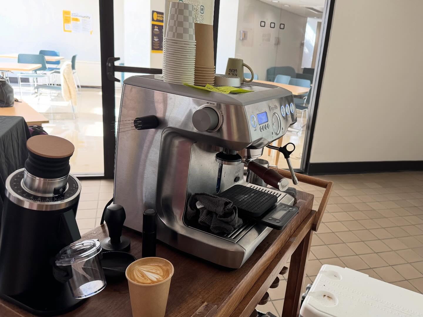 Stratus coffee cart setup