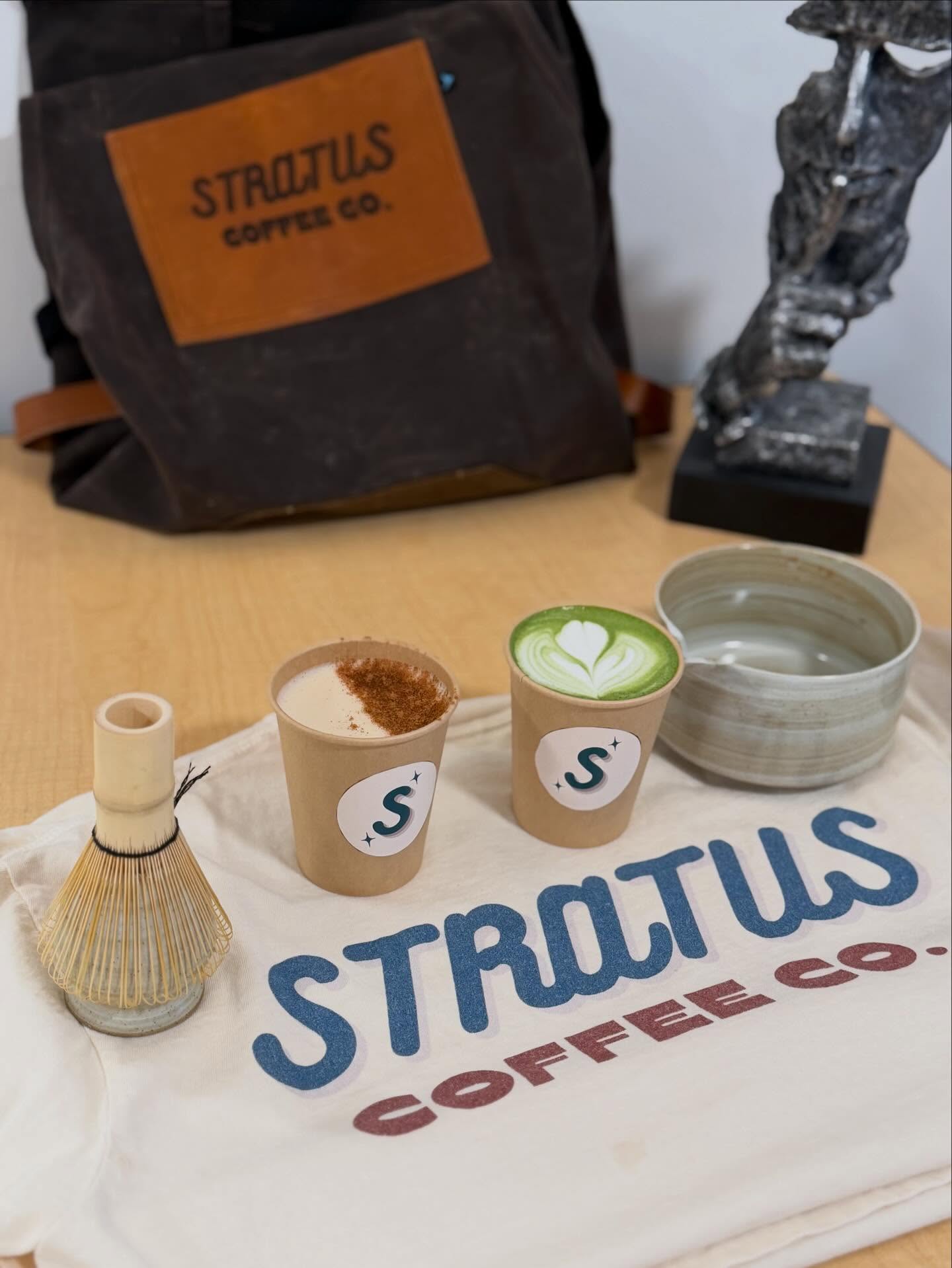 Stratus chai and matcha